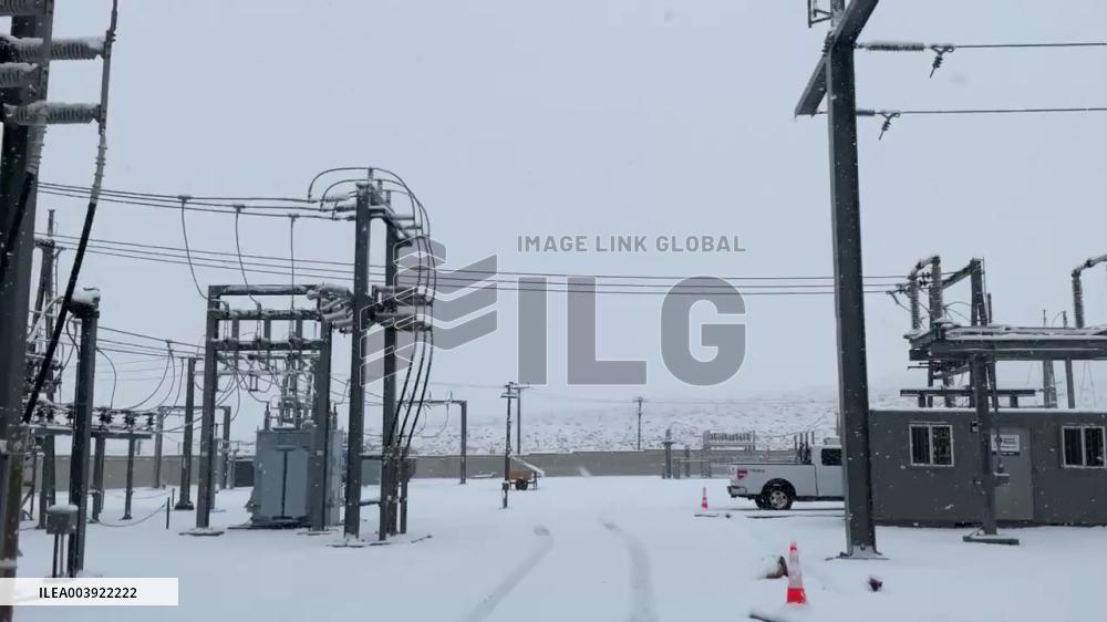 US: Winter Storm Brings Heavy Snow To Southern California Mountains