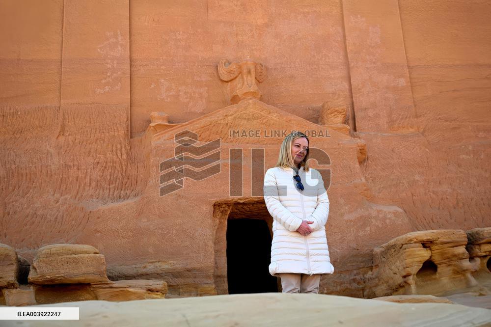 Georgia Meloni Visits Saudi Arabia - Al Ula