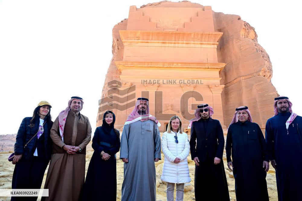 Georgia Meloni Visits Saudi Arabia - Al Ula