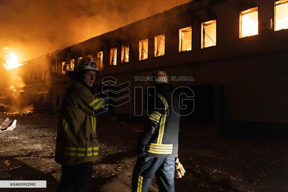 Russian Strike Civilian company With Drone - Kharkiv
