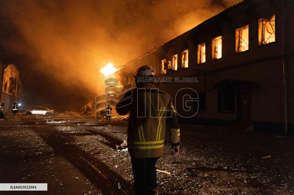 Russian Strike Civilian company With Drone - Kharkiv