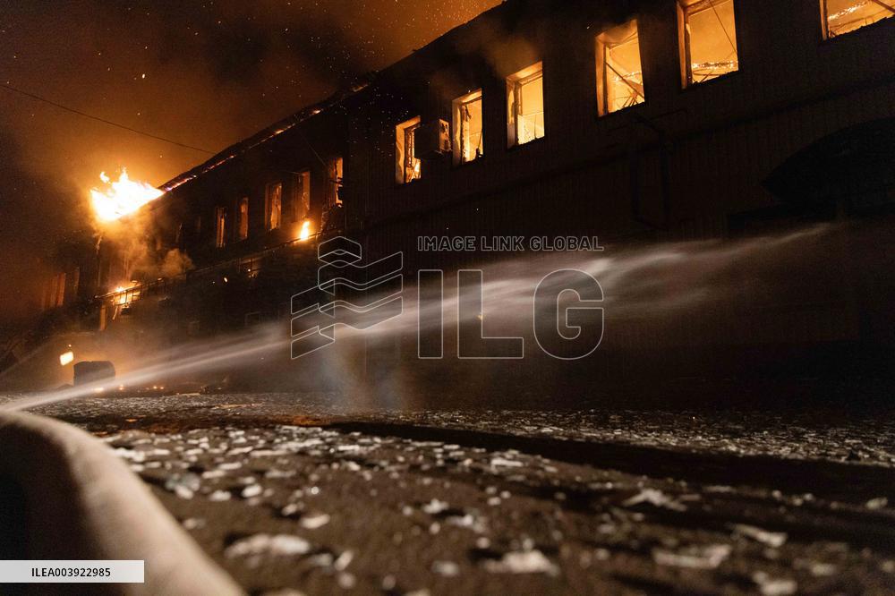 Russian Strike Civilian company With Drone - Kharkiv