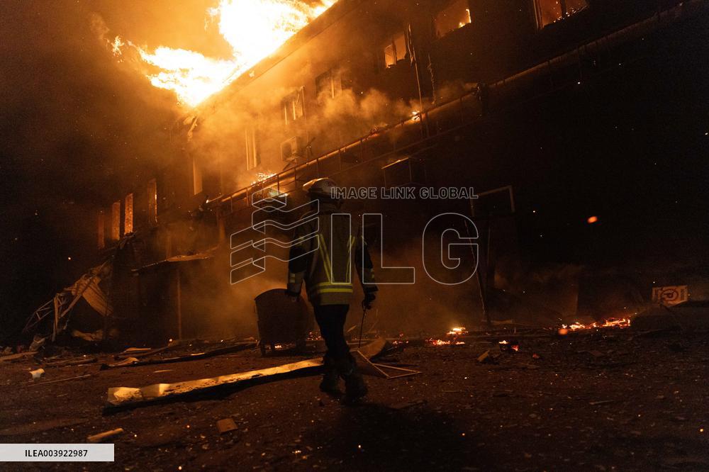 Russian Strike Civilian company With Drone - Kharkiv