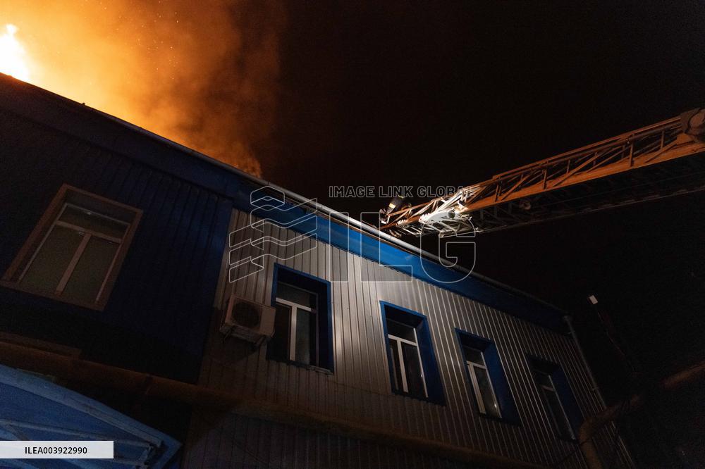 Russian Strike Civilian company With Drone - Kharkiv