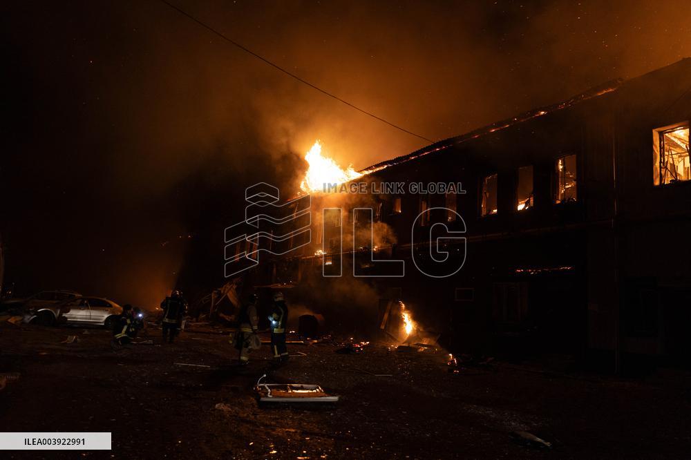 Russian Strike Civilian company With Drone - Kharkiv