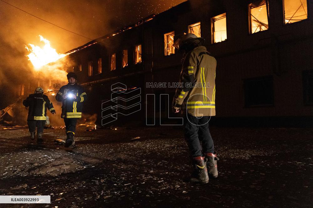 Russian Strike Civilian company With Drone - Kharkiv