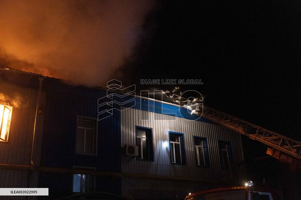 Russian Strike Civilian company With Drone - Kharkiv