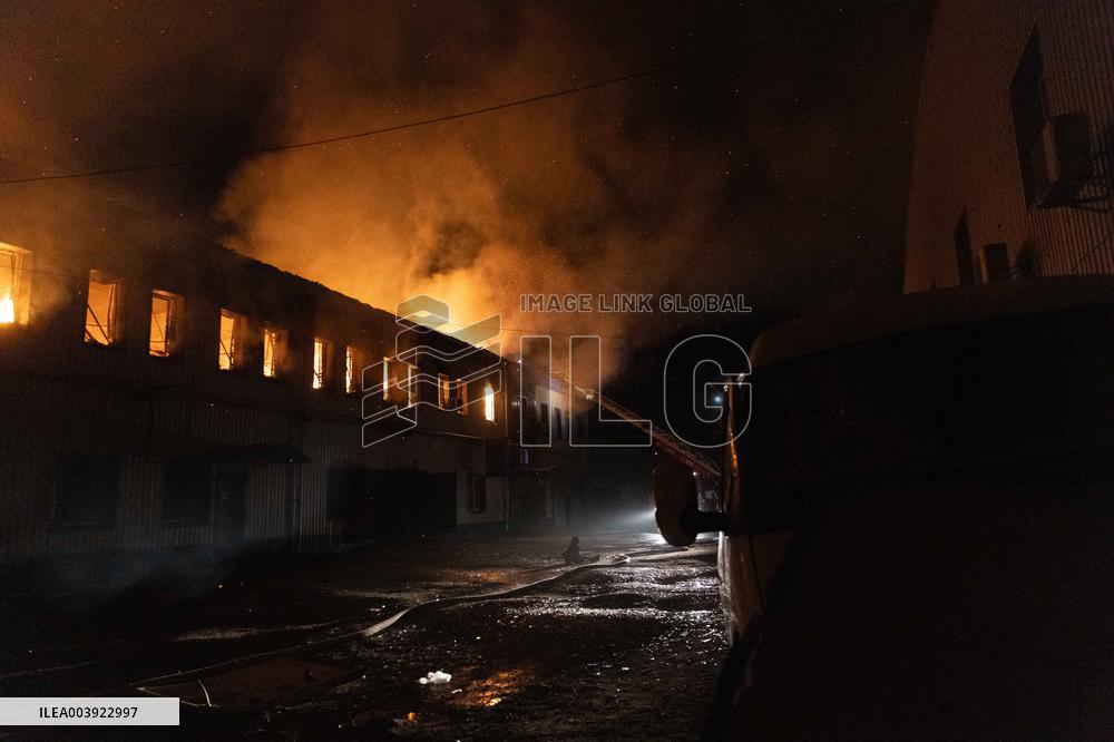 Russian Strike Civilian company With Drone - Kharkiv