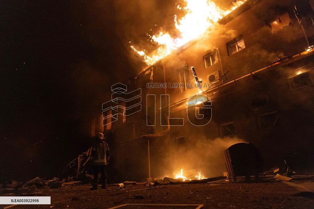 Russian Strike Civilian company With Drone - Kharkiv