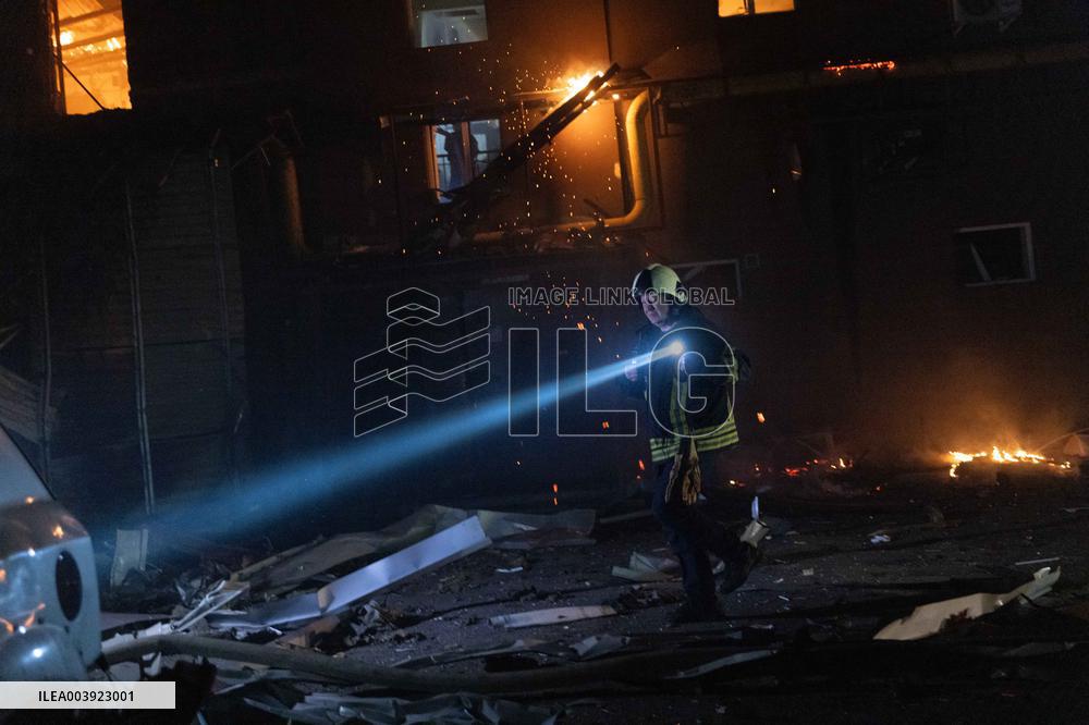 Russian Strike Civilian company With Drone - Kharkiv