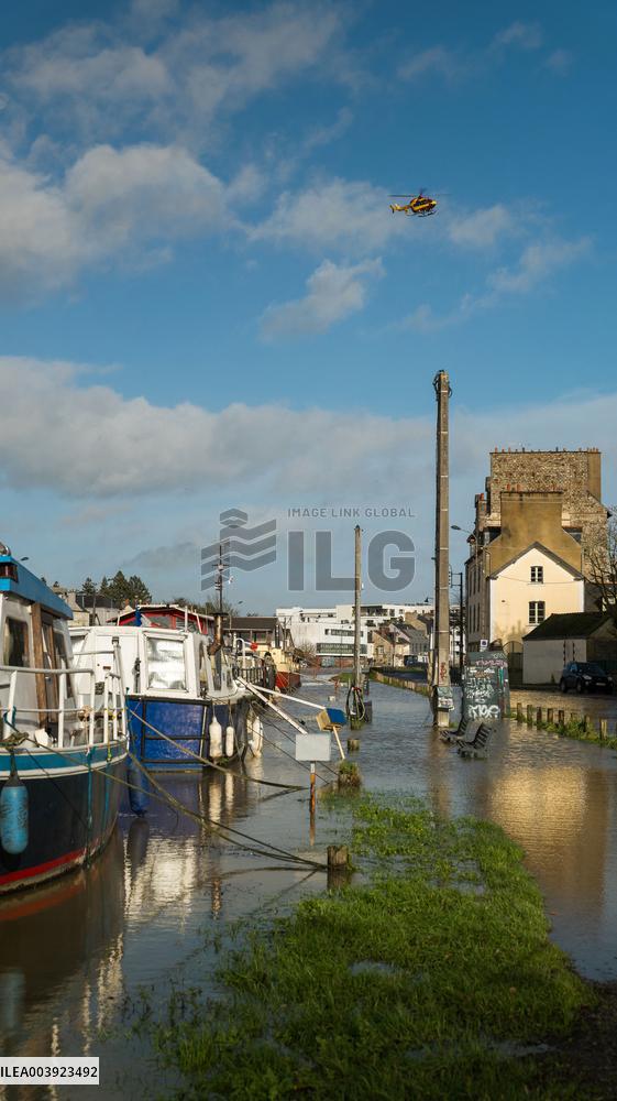 Rennes Hit By Historic Flooding
