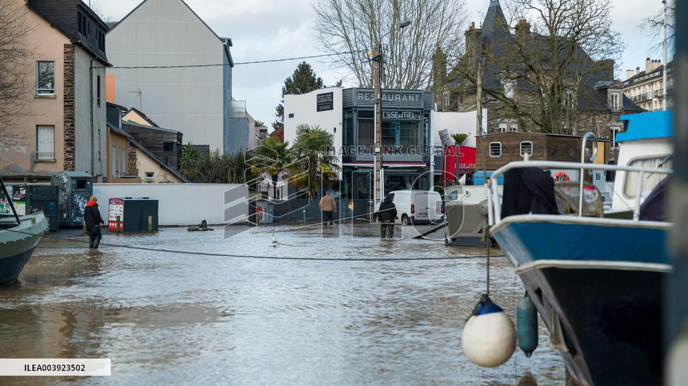 Rennes Hit By Historic Flooding