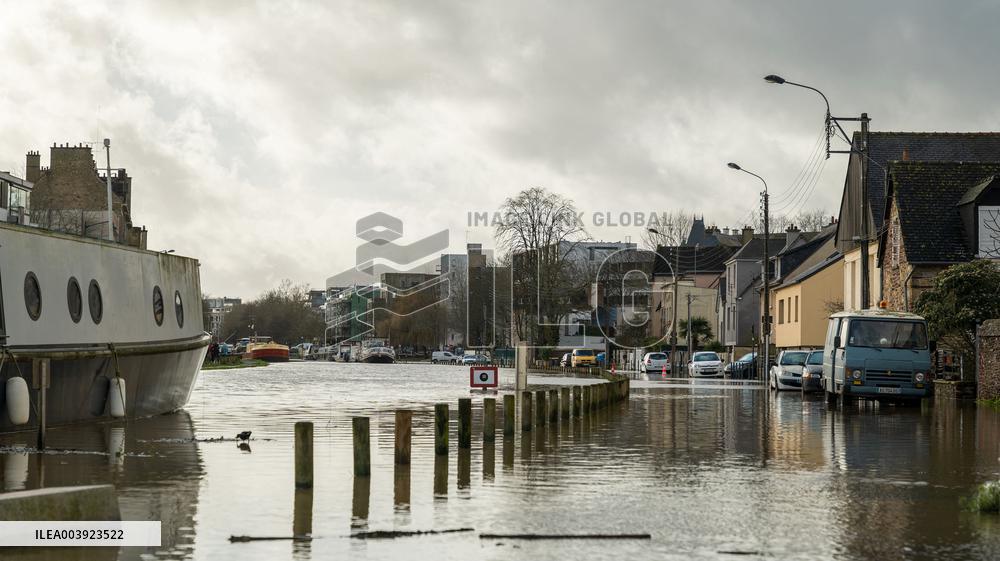 Rennes Hit By Historic Flooding
