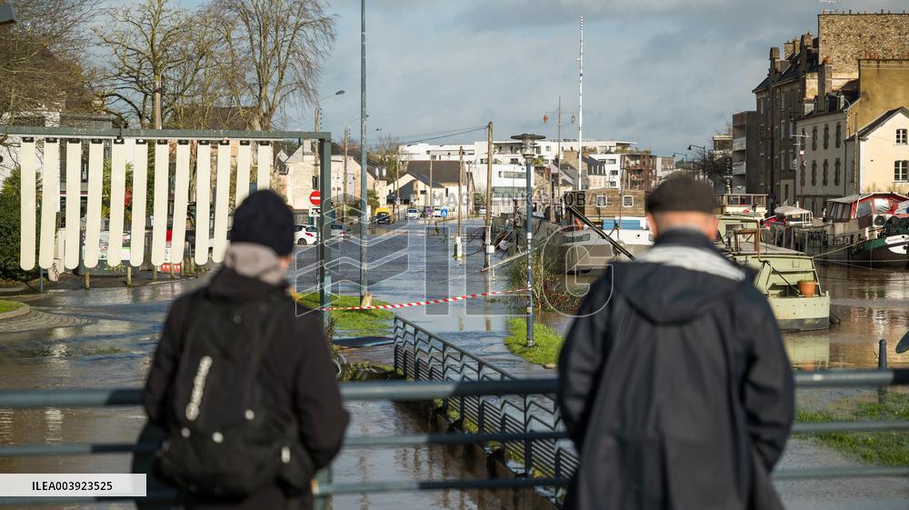 Rennes Hit By Historic Flooding