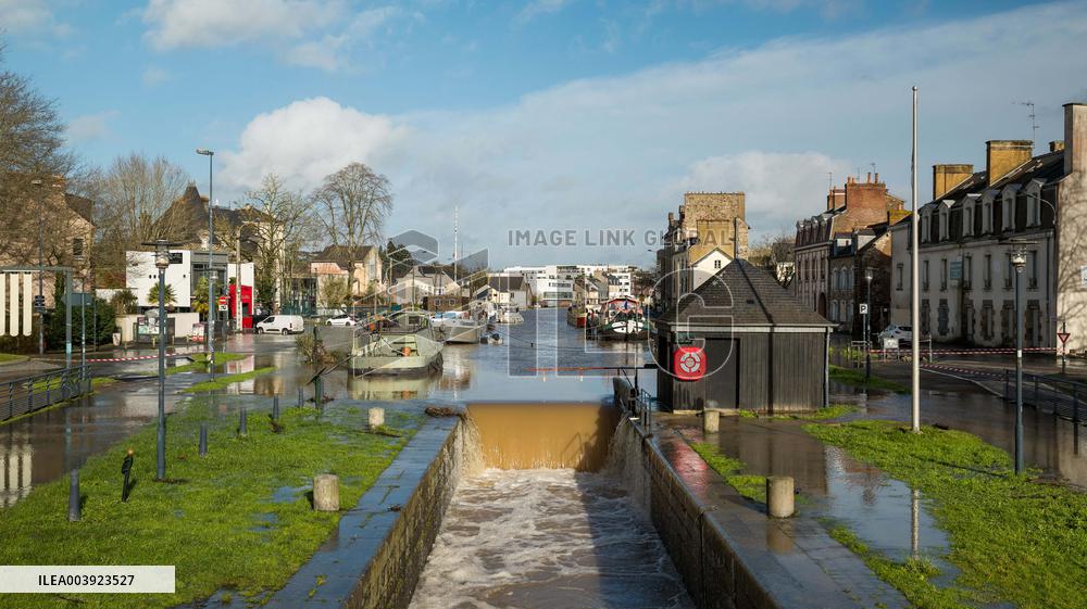 Rennes Hit By Historic Flooding