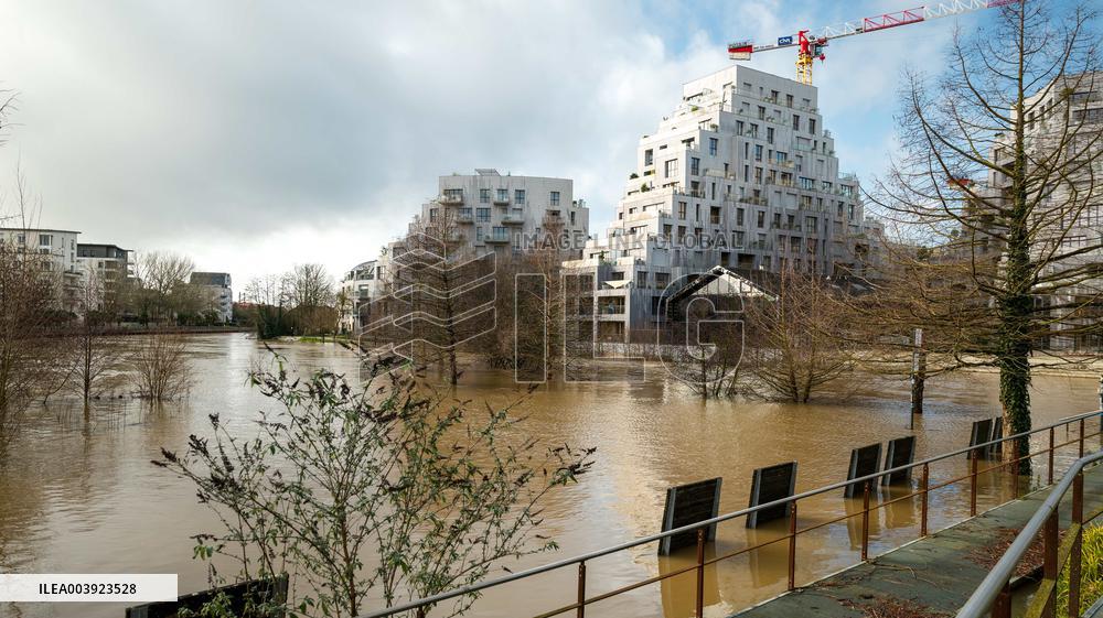 Rennes Hit By Historic Flooding