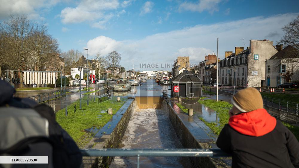 Rennes Hit By Historic Flooding