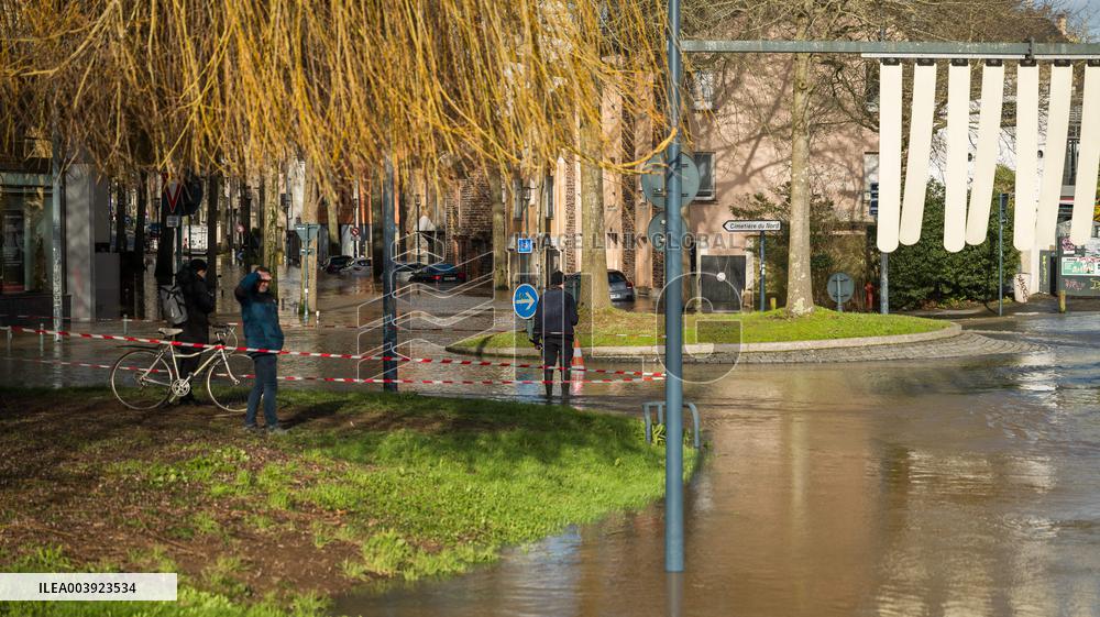 Rennes Hit By Historic Flooding