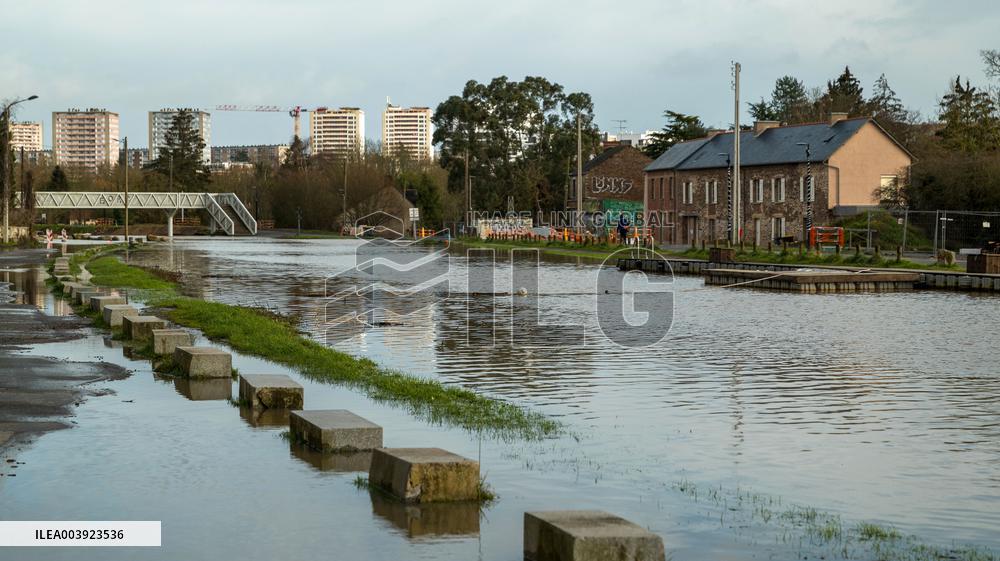 Rennes Hit By Historic Flooding
