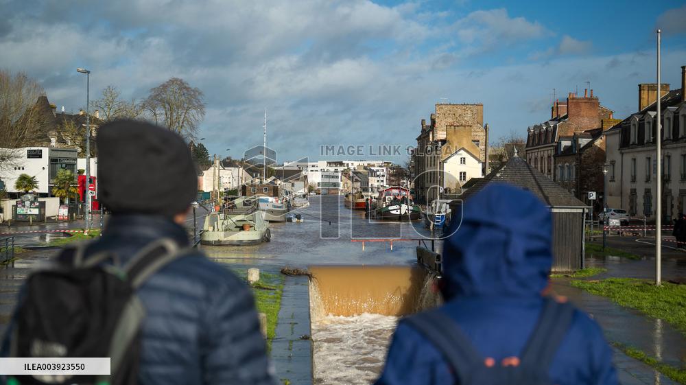 Rennes Hit By Historic Flooding