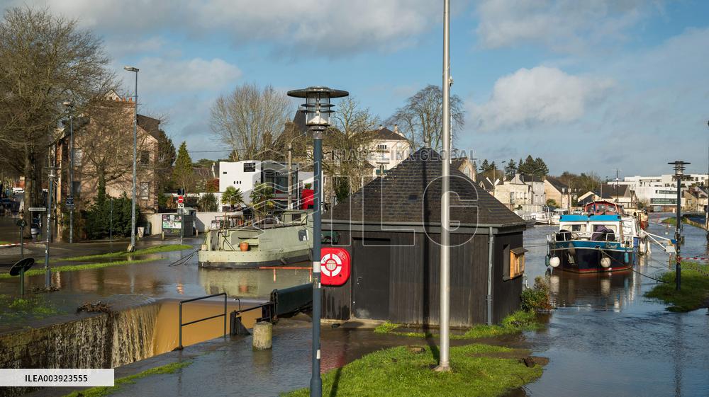 Rennes Hit By Historic Flooding