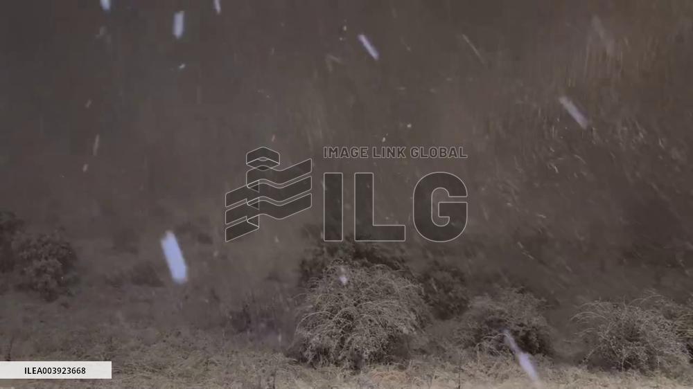 Spain: Storm Herminia Brings Snow To León 2