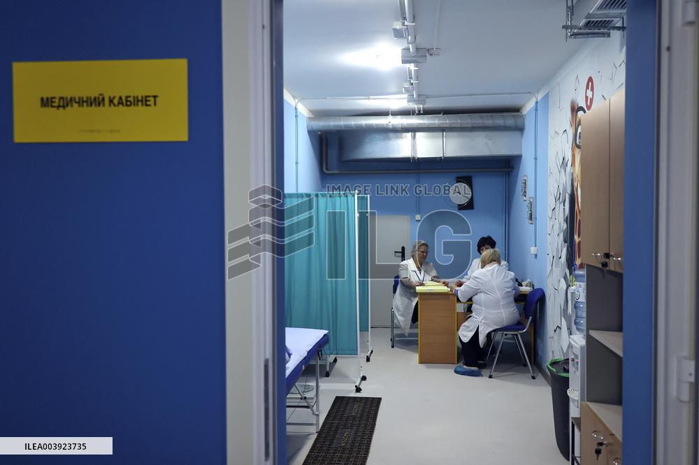 Second underground school opens in Kharkiv