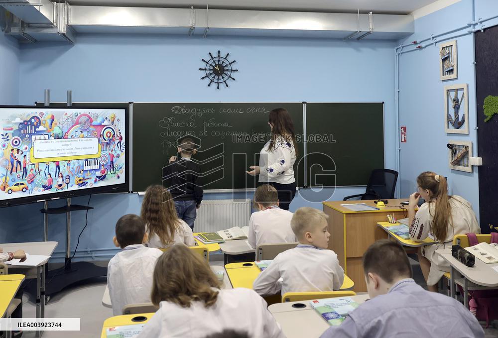 Second underground school opens in Kharkiv