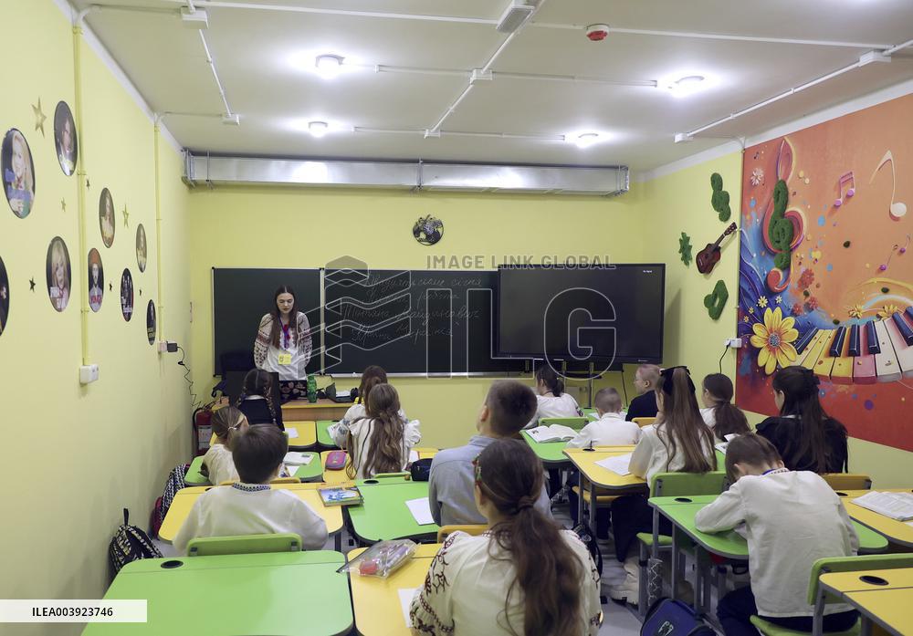 Second underground school opens in Kharkiv