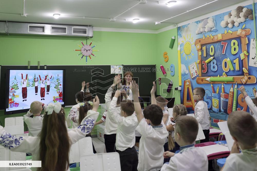 Second underground school opens in Kharkiv