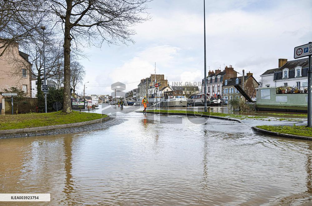 Rennes Hit By Historic Flooding