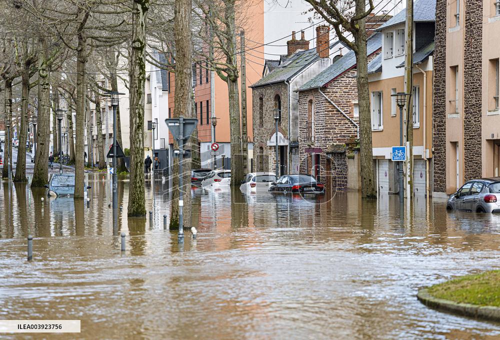 Rennes Hit By Historic Flooding