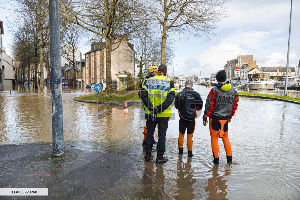 Rennes Hit By Historic Flooding
