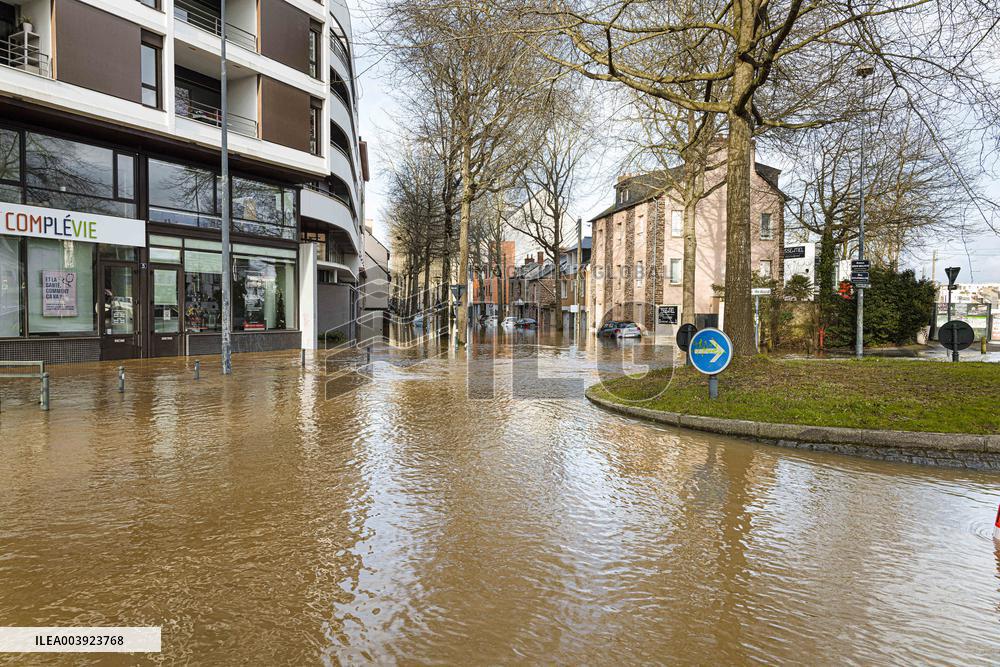 Rennes Hit By Historic Flooding