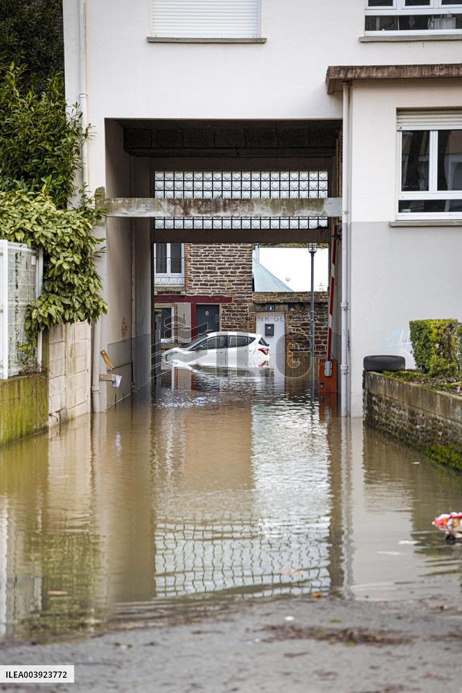 Rennes Hit By Historic Flooding