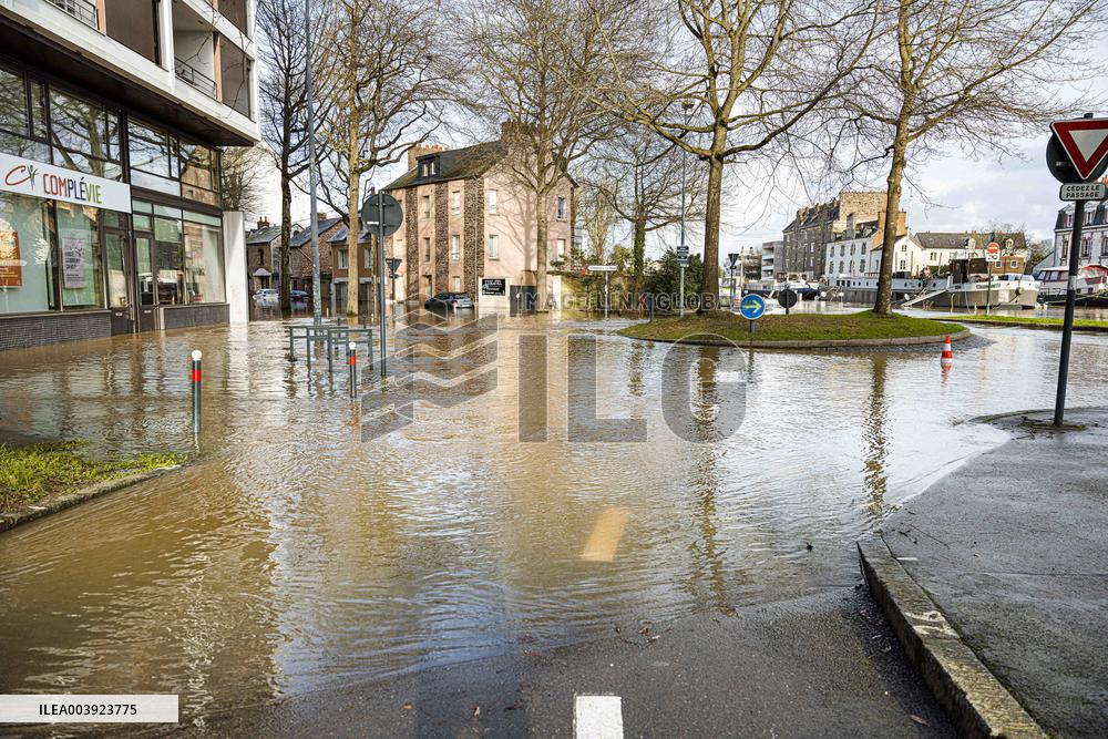 Rennes Hit By Historic Flooding