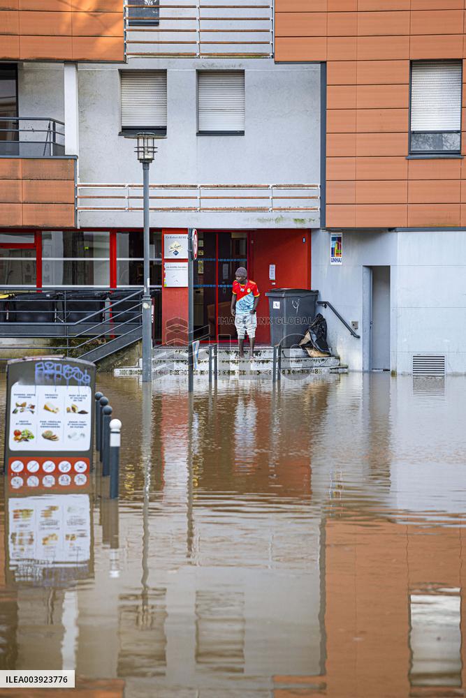 Rennes Hit By Historic Flooding