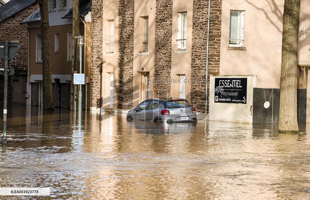 Rennes Hit By Historic Flooding
