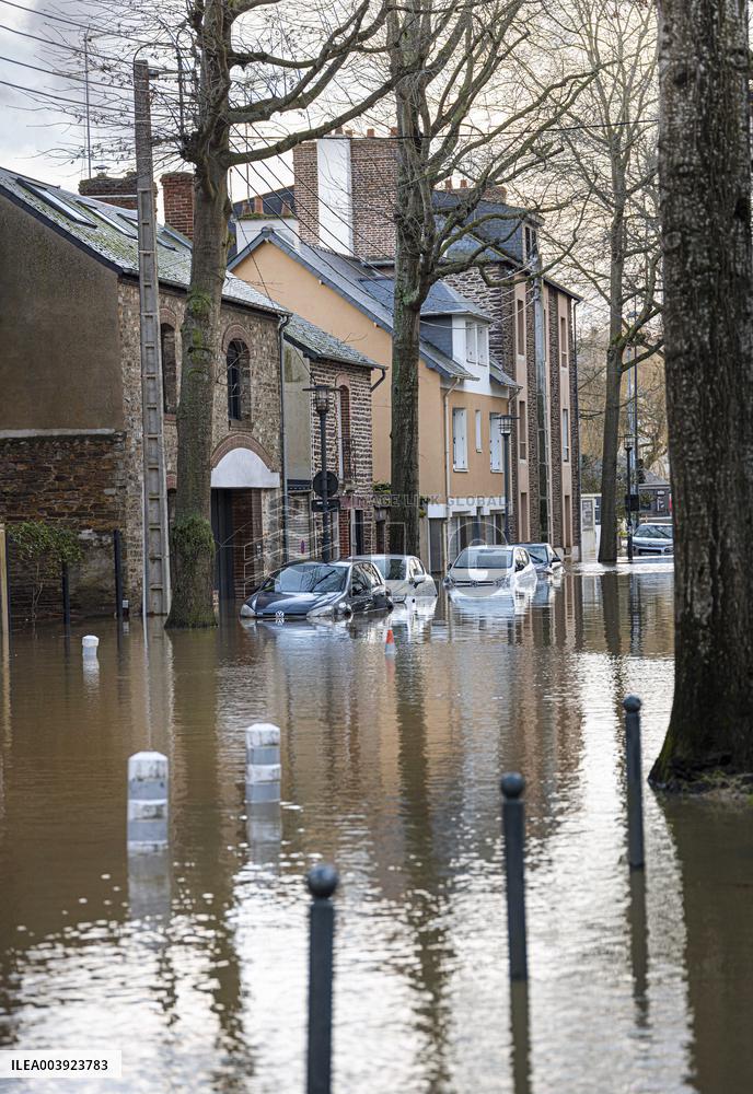 Rennes Hit By Historic Flooding