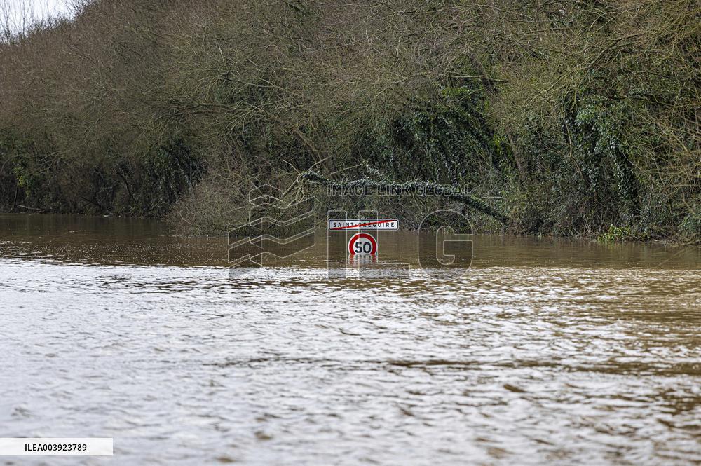 Rennes Hit By Historic Flooding