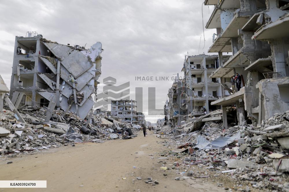 Views Of Rafah Show Widespread Destruction After Months Of War - Gaza