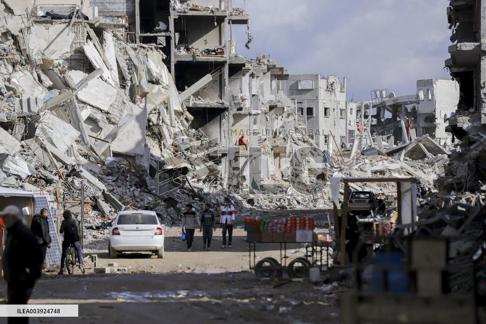 Views Of Rafah Show Widespread Destruction After Months Of War - Gaza