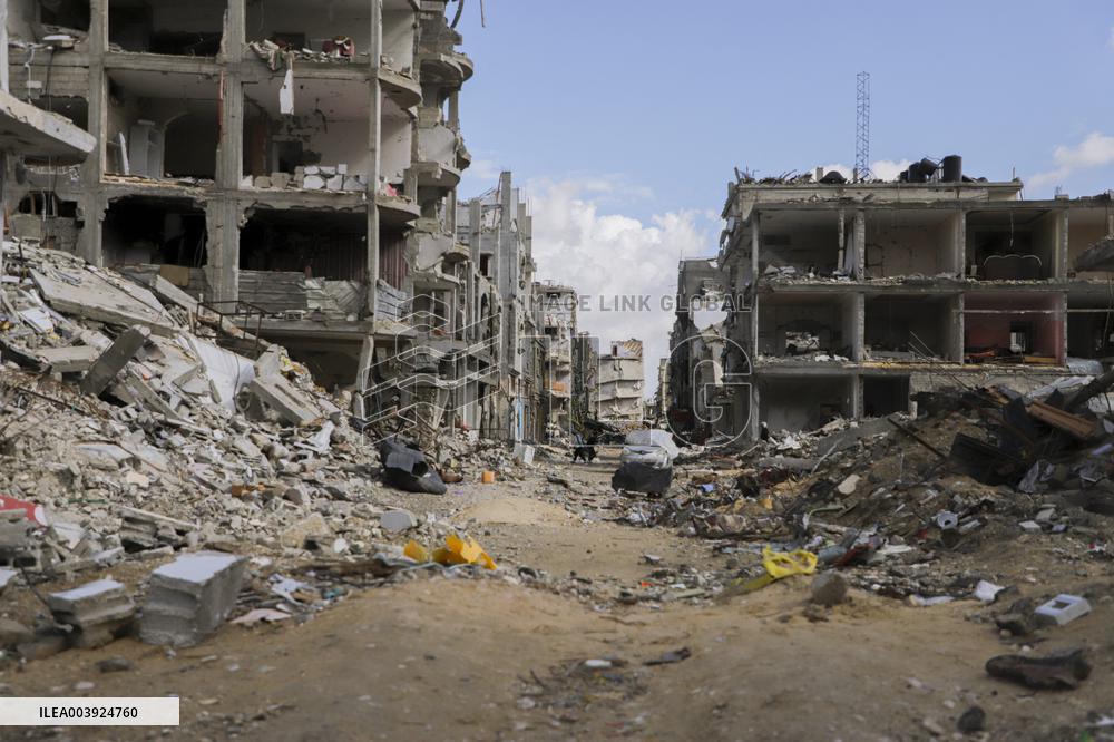 Views Of Rafah Show Widespread Destruction After Months Of War - Gaza