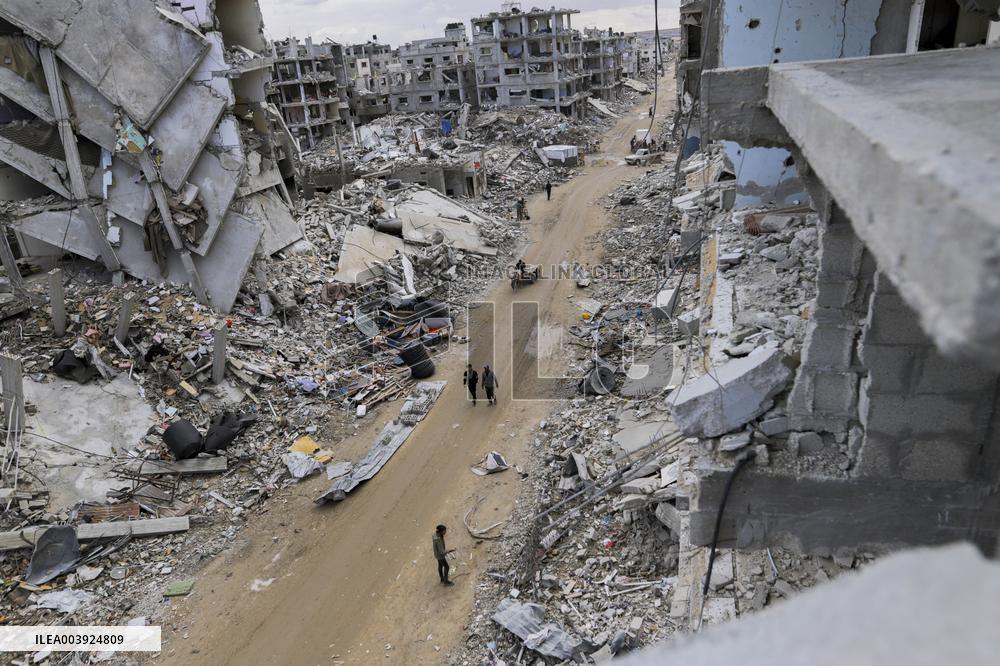 Views Of Rafah Show Widespread Destruction After Months Of War - Gaza