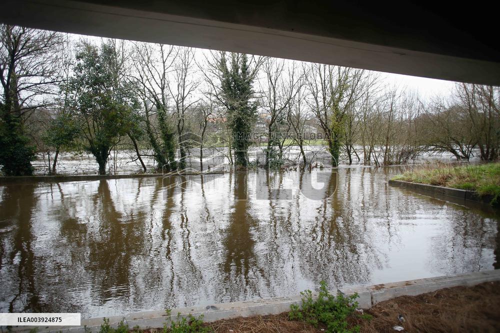 Storm Herminia Aftermath In Galicia - Spain