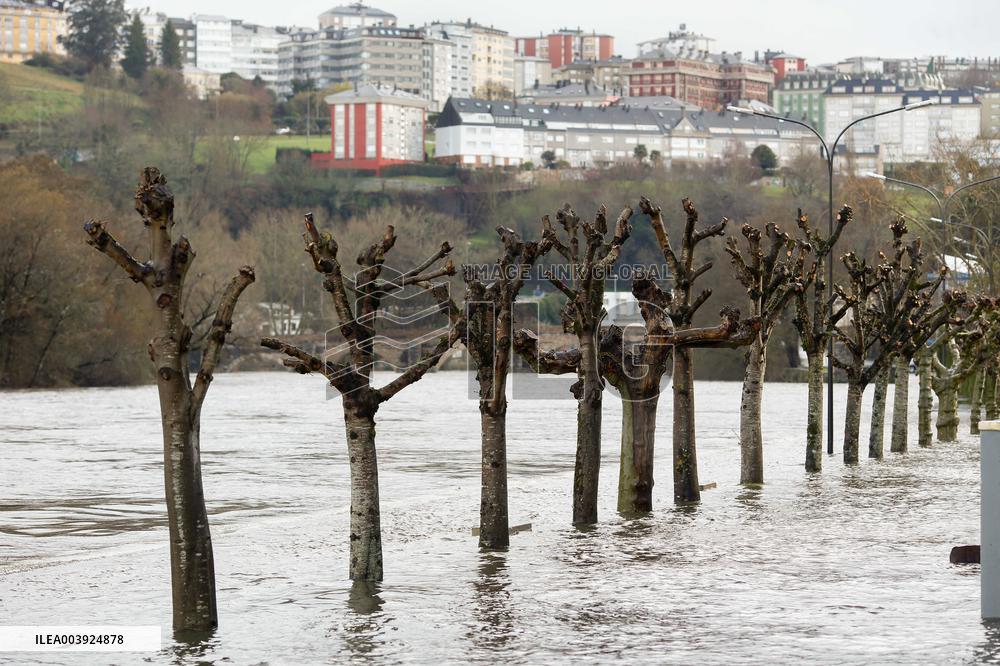 Storm Herminia Aftermath In Galicia - Spain
