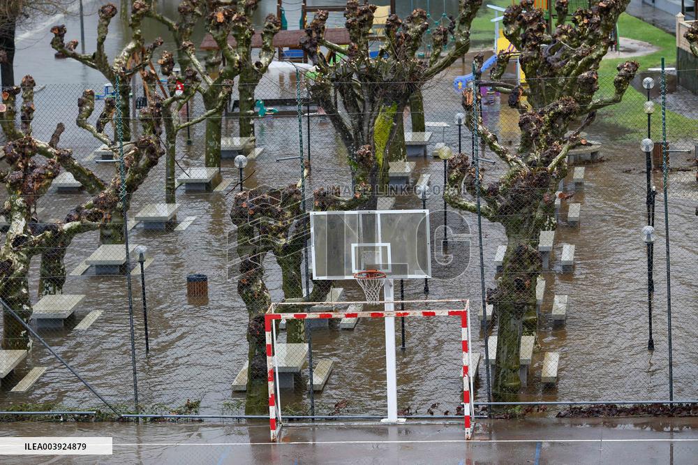 Storm Herminia Aftermath In Galicia - Spain
