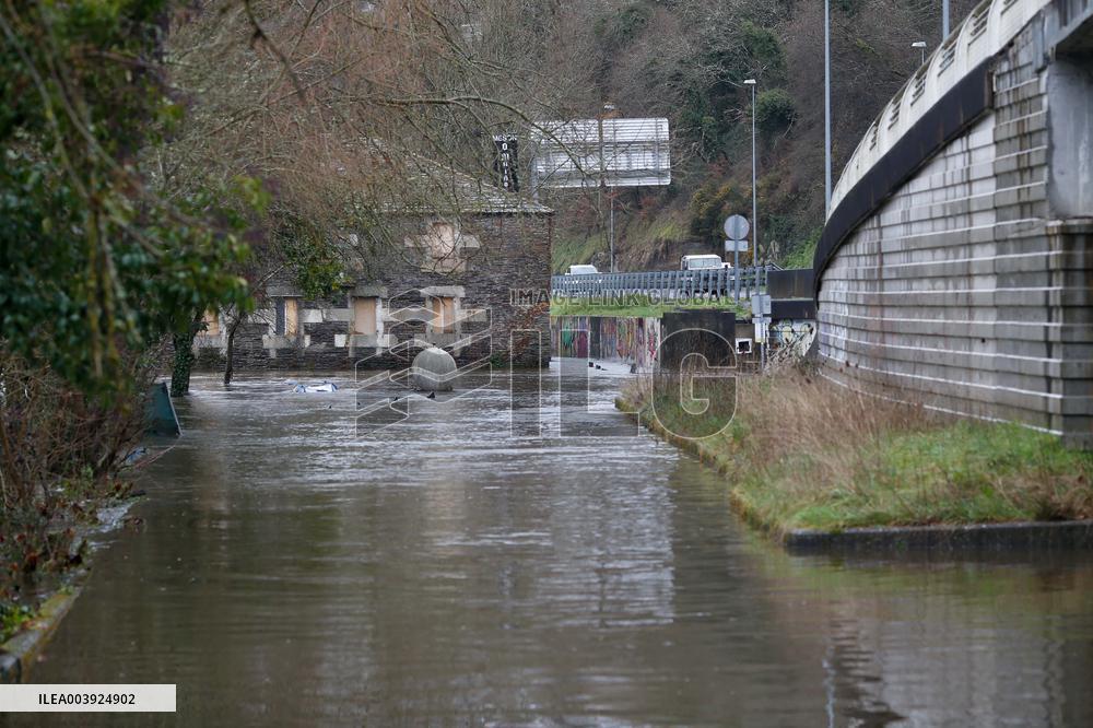 Storm Herminia Aftermath In Galicia - Spain