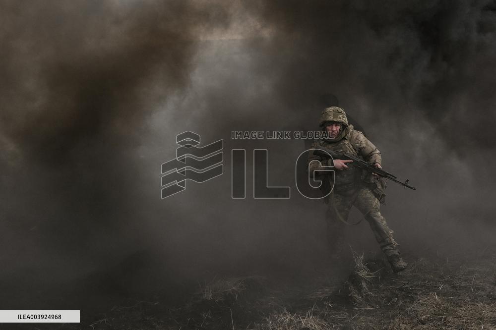 Live fire exercise of 110th Territorial Defence Brigade in Zaporizhzhia direction