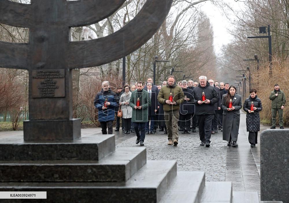 President of Ukraine Volodymyr Zelenskyy honors memory of Holocaust victims